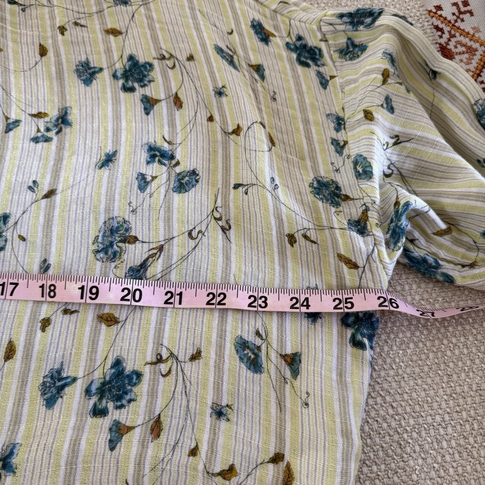 Anthropologie By Pilcro The Tavi Button Down Blouse Size L Cottagcore Prairie - Picture 13 of 14